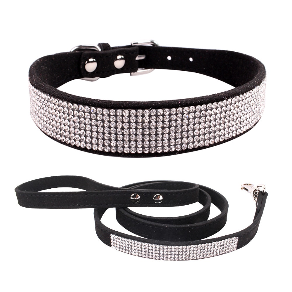 collare per cani collare per cani con strass lettering targhetta collare per cani anti-perso rimovibile fiore gatto sciarpa del 2025 a $98.99 –P1