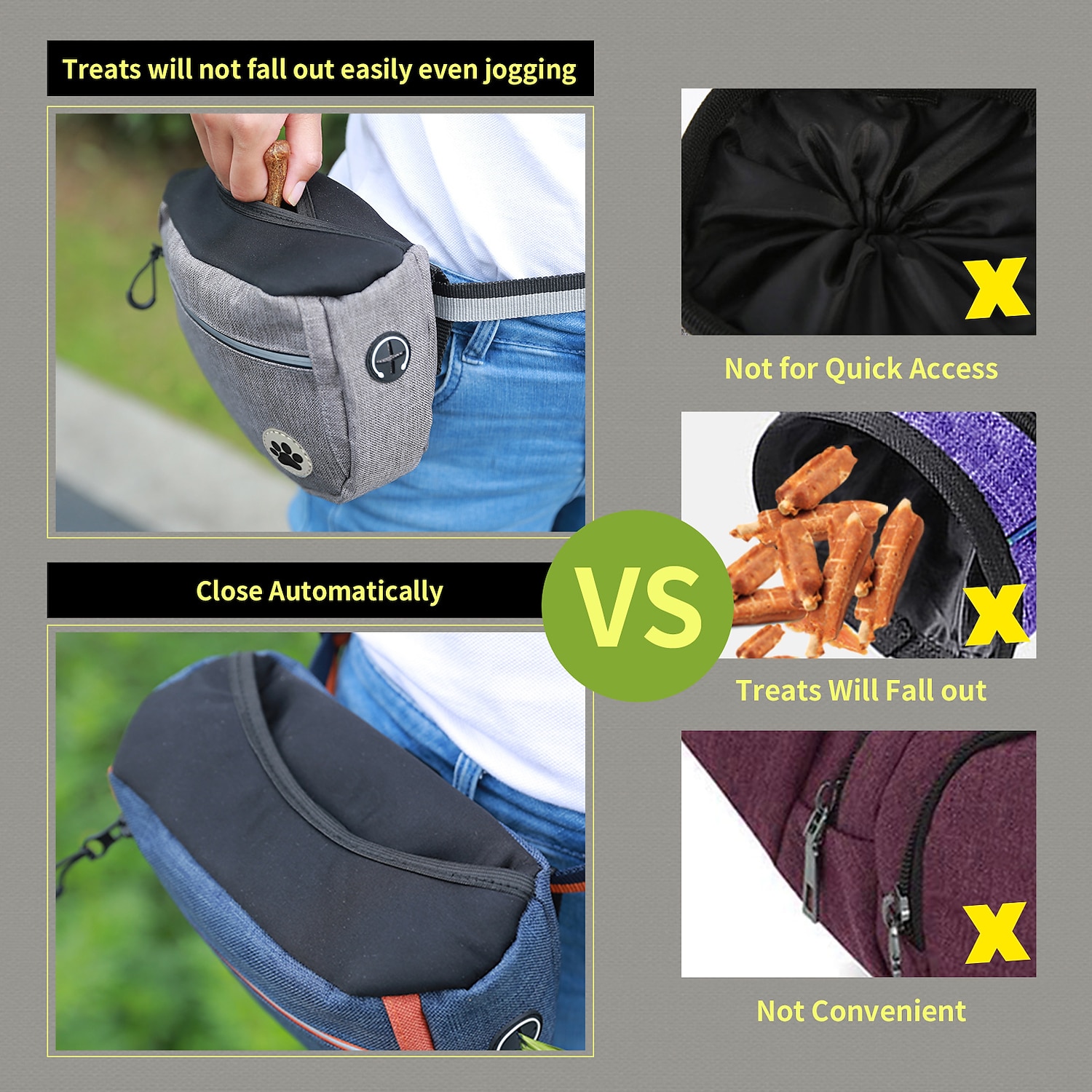 New Cross-border Pet Snack Bag Walking Dog Artifact Pet Training Pockets Outing Dog Training Snack Bag 2026 - $25.99 –P6