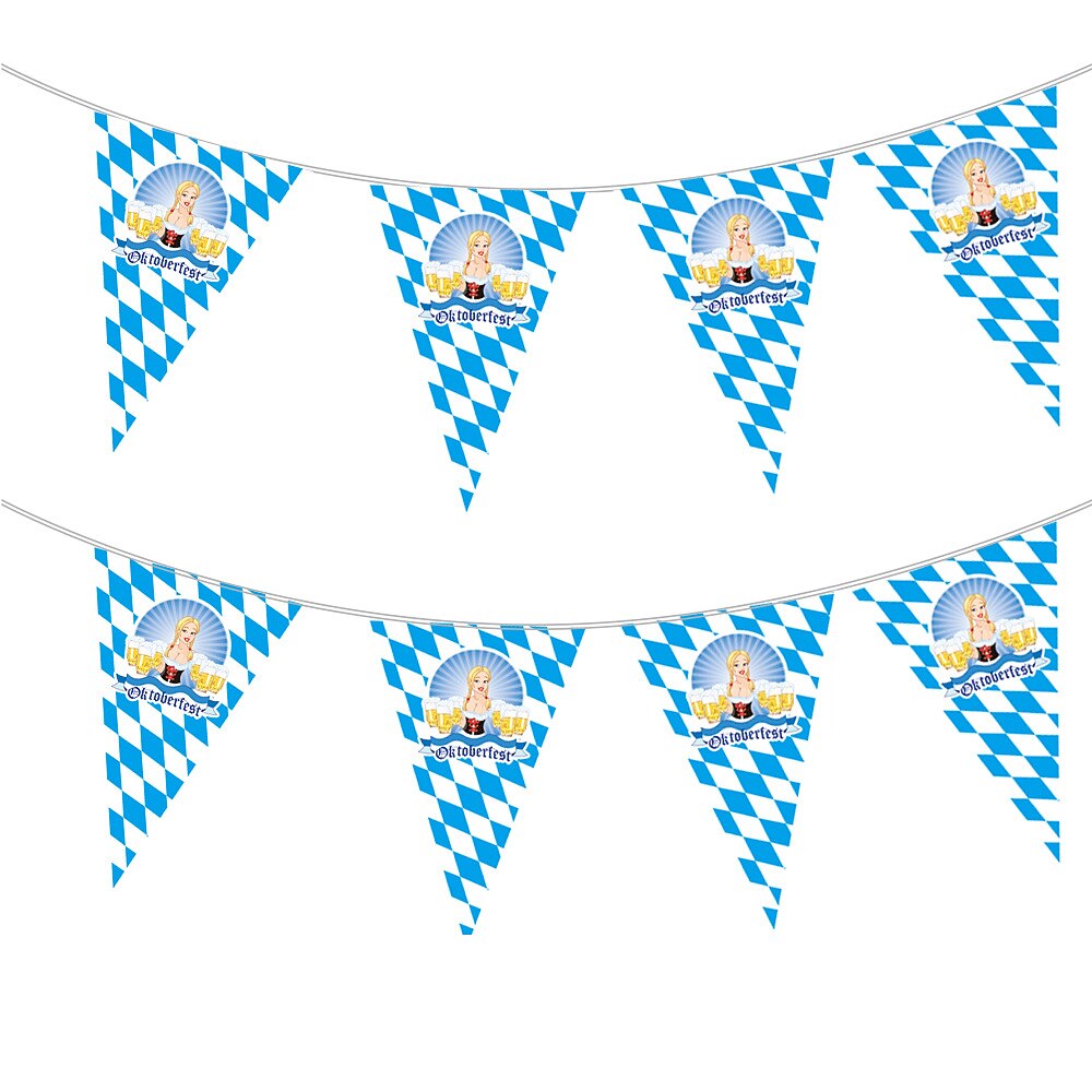 ألمانيا ميونخ الأزرق والأبيض متقلب مفرش المائدة oktoberfest راية سحب العلم bavaria العلم شنقا العلم الثلاثي سلسلة العلم 2025 - $18.99 –P3