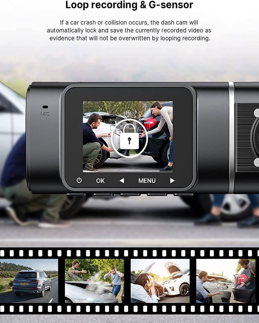 Dual Dash Cam with 64GB Micro SD Card, 1080P Front and Inside Dash Camera for Cars IR Night Vision Car Camera for Taxi Parking Monitor HDR Motion Detection Suction Cup 2025 - $65.99 –P7