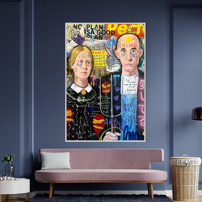 Ręcznie malowane obraz olejny wall street art mężczyźni i kobiety home decoration decor walcowane płótno bez ramki nierozciągnięte; 2026 - $948.49 –P4