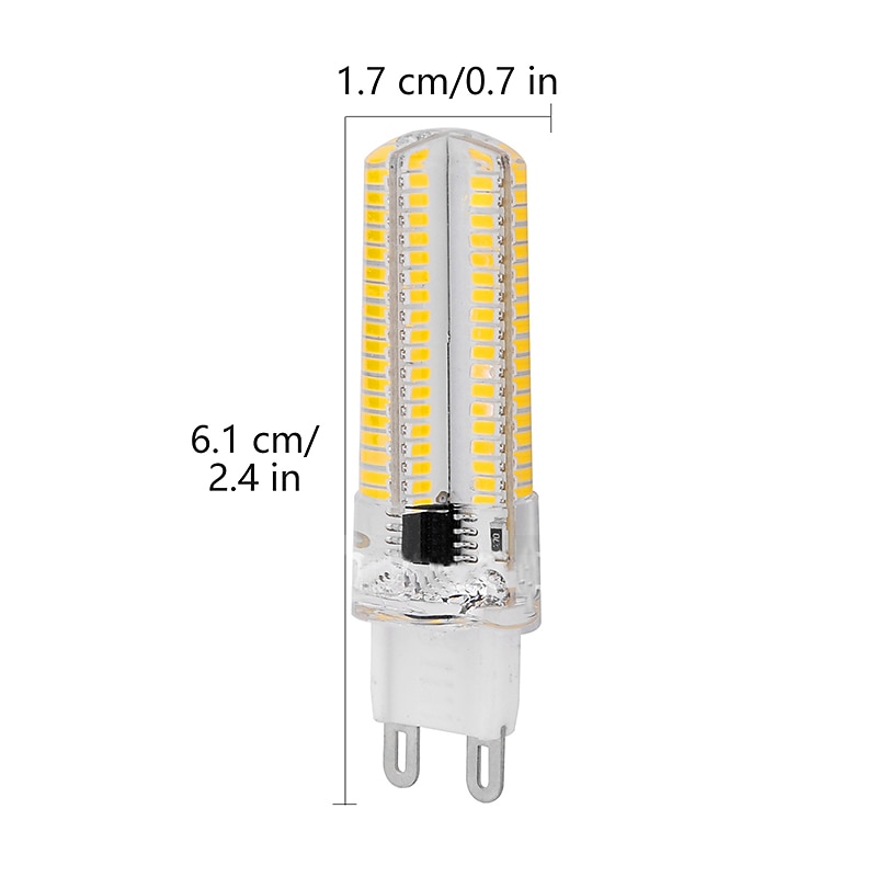 5 יחידות 7.5w נורת תירס led 1000lm g9 bi pin 104leds smd 3014 חם לבן קר לבן לאור תקרה (שווה ערך לוגן 100w) 220-240v 2025 - $28.99 –P1