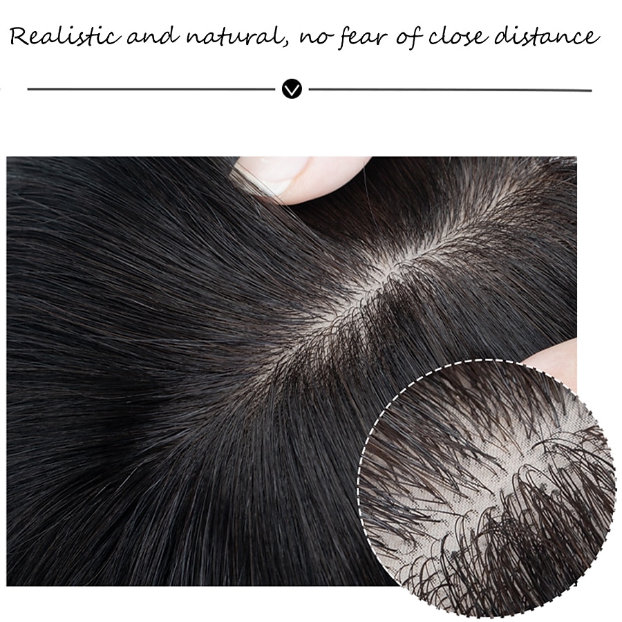 Women's Human Hair Toupees Front Neat Bang Hair Fake Fringe Clip in Bang Cover White Hair Natural Extensions For Women Wig Hairpiece for Women with Thinning Hair 2025 - $47.99 –P3