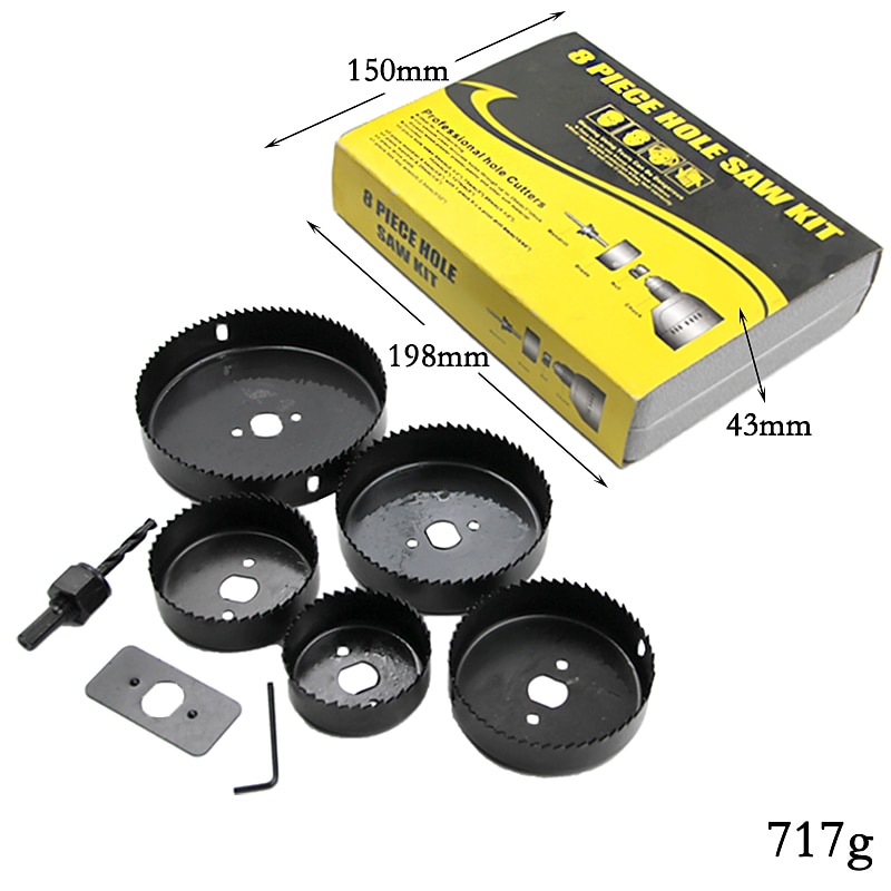3-18Pcs Woodworking Hole Saw Set Drill Bit Carbon Steel 19-127mm Hole Cutter Set For Plasterboard Ceiling Wood Hole Saw Kit 2026 - $9.99 –P9