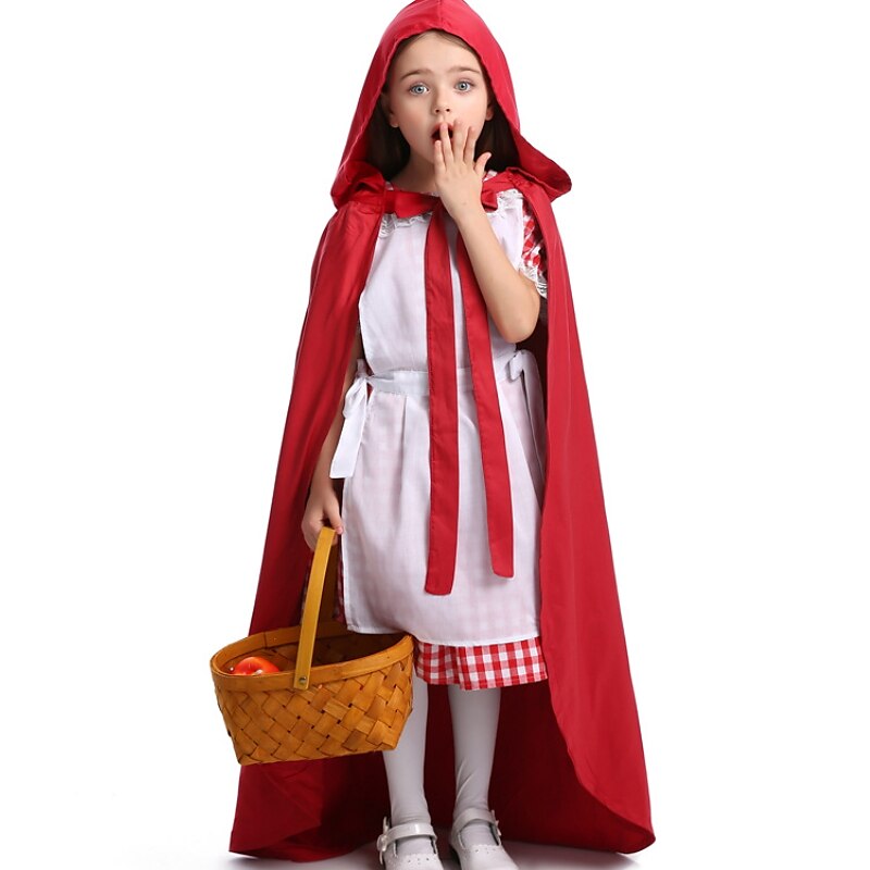 2 darabos Piroska ruha, köpeny, jelmez gyerekeknek, lányoknak, halloweeni könyvhét, bulielőadás, öltöztetős ruhák 2025 - $50.99 –P5