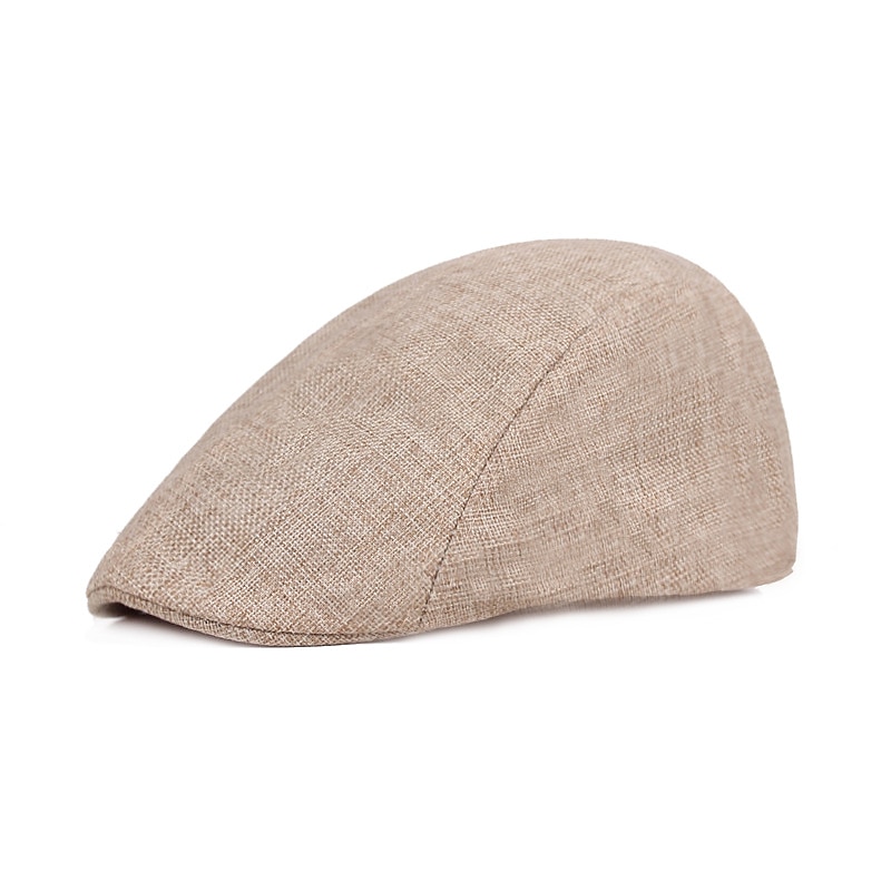 Homme Casquette Plate Jaune clair Noir Coton et lin Vêtement de rue mode Mode des années 1920 Extérieur du quotidien Sortie Plein Chaud de 2025 ? $3.99 –P9