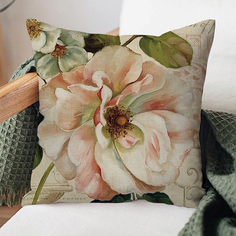capa de almofada lateral dupla floral 4 unidades quadradas decorativas macias capa de almofada capa de almofada fronha para sala de estar do quarto almofada interior lavável à máquina de qualidade de 2025 por $28.99 –P8