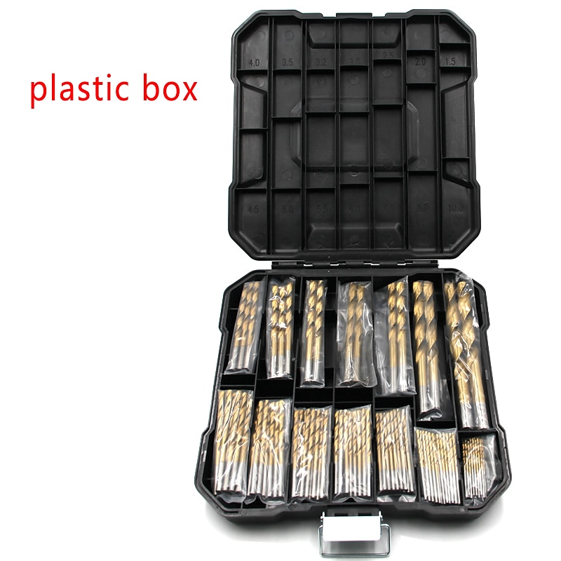 99PC Twist Drill Bit Set Saw Set HSS High Steel Titanium Coated Drill Woodworkin Tool 1.5-10mm For Cordless Screwdriver 2025 - $20.99 –P10