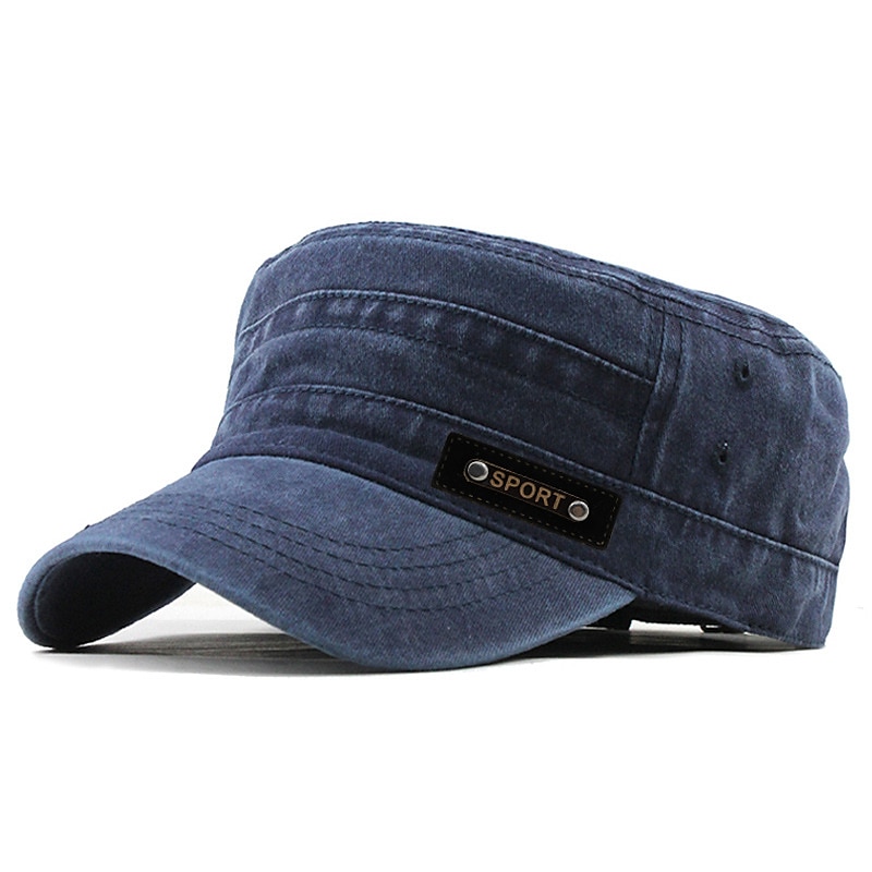 Four Seasons Casual Washed Cotton Flat Top Hat Unique Design Vintage Adjustable Fisher Caps Men Women Cap 2025 - $14.99 –P6