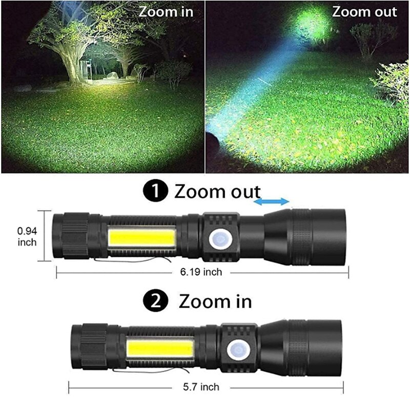 LED подсветка Ультрафиолетовые фонари UV вспышка Водонепроницаемый 1200 lm Светодиодная лампа LED 2 излучатели 7 Режим освещения с батарейками и USB кабелем 2025 - $25.99 –P10