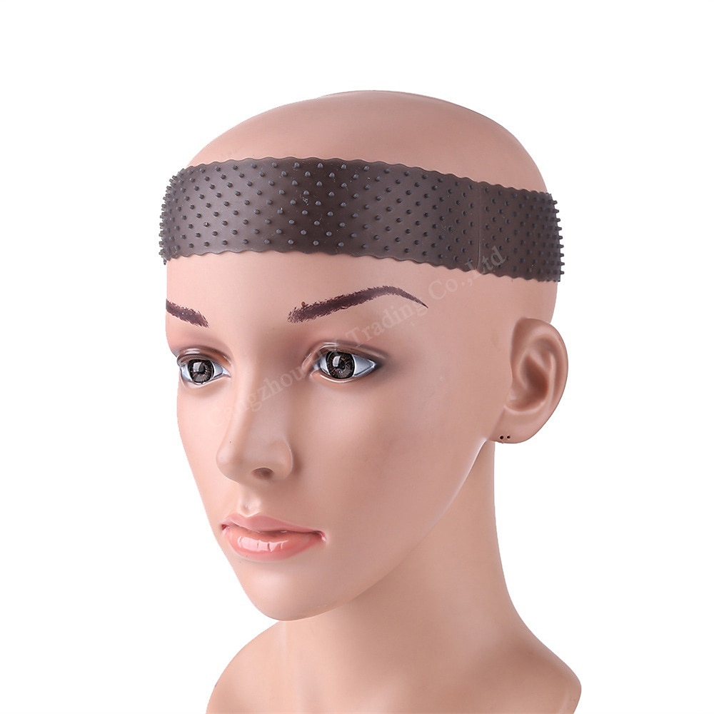 perruque en silicone bandeau perruque en silicone transparent bandes de cheveux bandeau en silicone antidérapant avec capuchon net de perruque et brosse de bord pour les femmes unisexe de 2025 ? $10.99 –P4