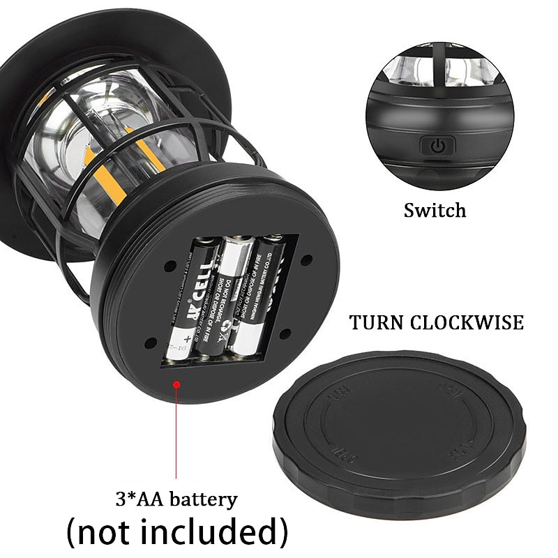 LED Camping Lantern Outdoor Hanging Retro Lamp COB Camp Portable Lantern LED Emergency Lamps Nordic Style Campsite Tent Light Retro Horse Lights 2025 - $21.99 –P2