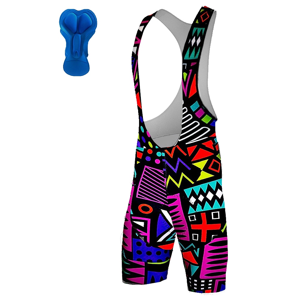 رجالي هندسي شورت ركوب الدراجات شورات الدراجة دراجة هوائية مريلة السراويل قيعان دراجة جبلية دراجة الطريق رياضات 3D وسادة ركوب الدراجات سريع جاف رطوبة فتل أرجواني سباندكس ملابس ملابس ركوب الدراجات 2026 - $28.99 –P1