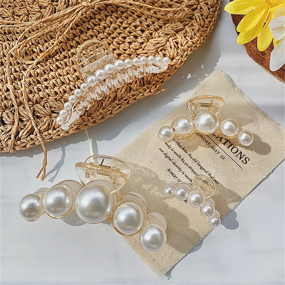 5 pezzi clip di artigli per capelli di grandi dimensioni clip di capelli neri bianchi spessi clip di mascelle per capelli lunghi barrettes accessori per capelli per donne e ragazze del 2025 a $10.49 –P5
