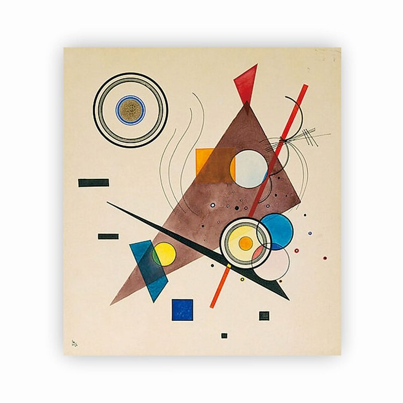 2025年 手作りの手描きの油絵壁アートワシリーカンディンスキー抽象彫刻絵画家の装飾の装飾ロールキャンバスフレームなしストレッチなし  コレクション – $123.99 –P6