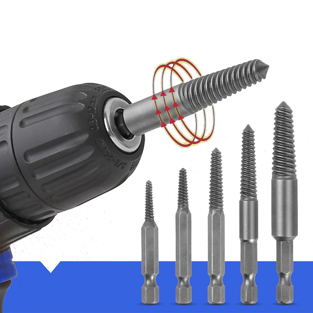 6pc Broken Wire Extractor Screw Extractor Hexagonal Handle Extractor Tool Broken Head Screw To Take Out Broken Wire 2025 - $12.99 –P2