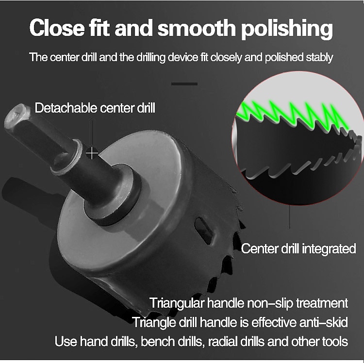 3-18Pcs Woodworking Hole Saw Set Drill Bit Carbon Steel 19-127mm Hole Cutter Set For Plasterboard Ceiling Wood Hole Saw Kit 2026 - $9.99 –P4