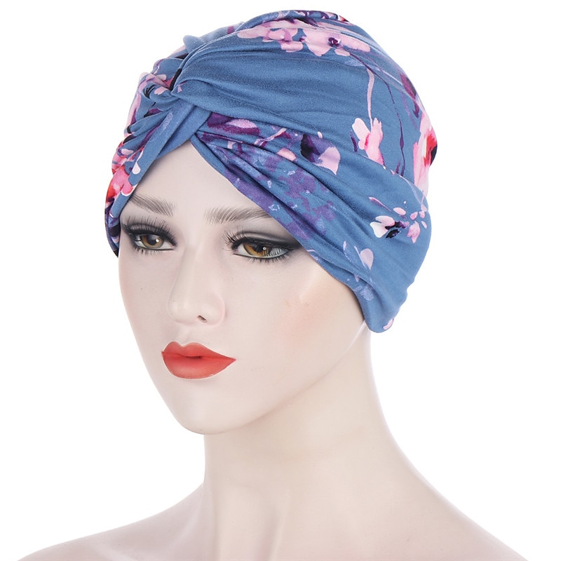 kvinner muslim daglig turban folding kors knyttet hår skjerf elastisk hodeplagg hodeplagg bandanaer dame hår hatter lue håravfall tilbehør 2025 - $3.99 –P9
