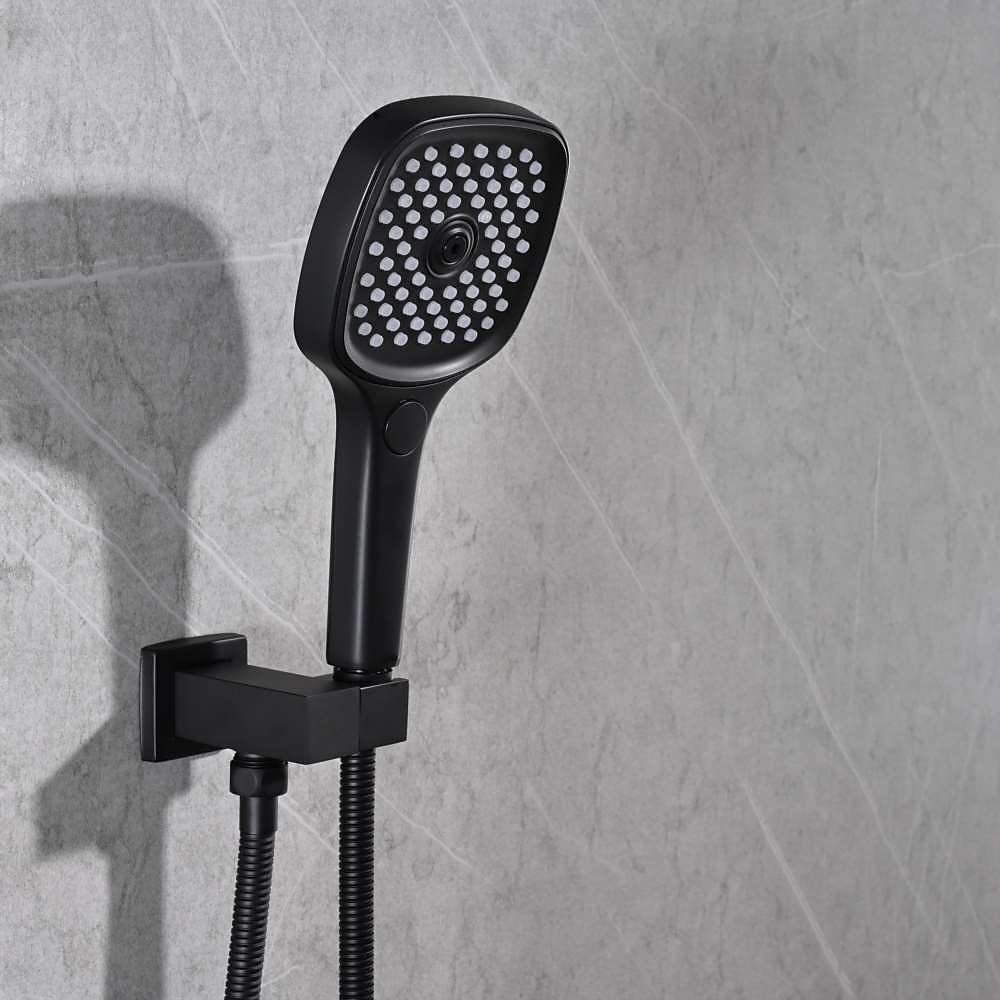 dusjkran,regndusjhodesystem / termostatisk blandeventilsett - regndusj moderne malte overflater monteres inne i messingventil badekar dusj blandebatterier 2025 - $971.99 –P16