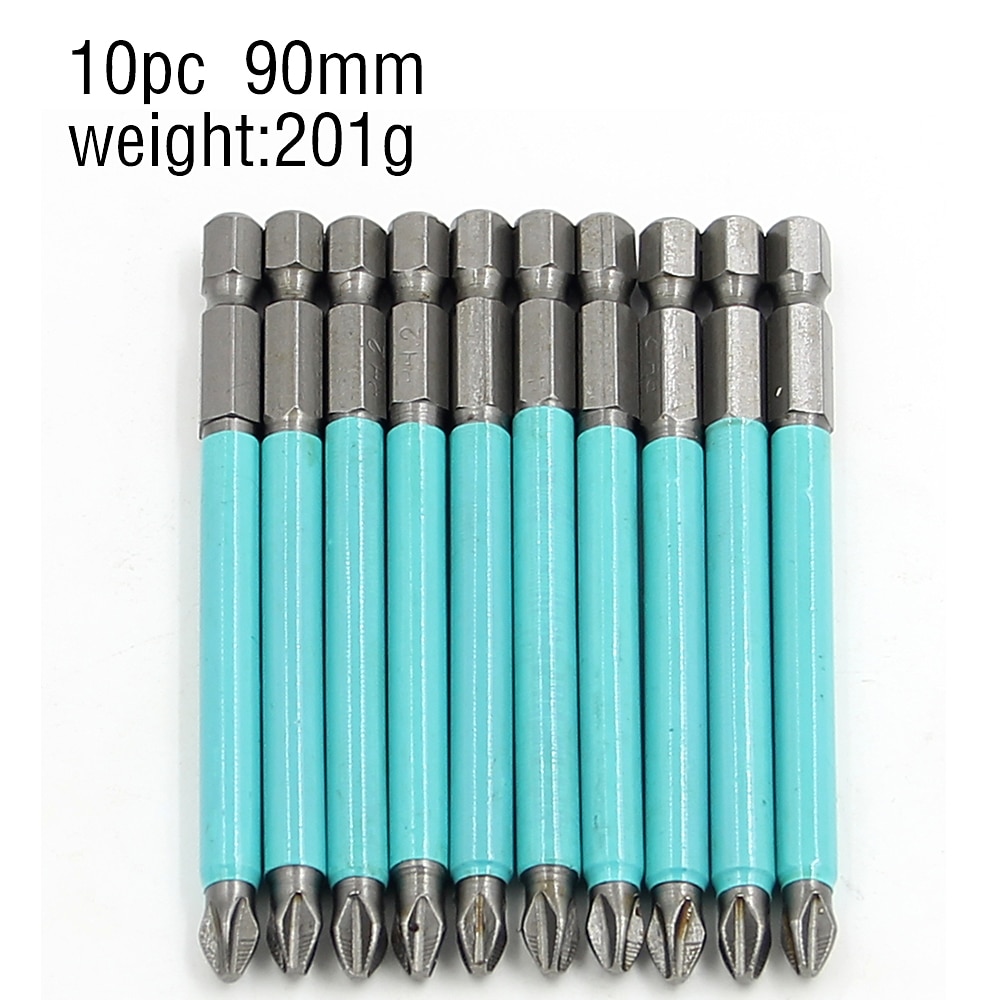 Противоскользящая магнитная головка с крестообразной головкой, высокая твердость, ручная дрель, винт, электрическая отвертка 25, 50, 70, 90, 100, 125, 150 мм, ph2 2026 - $7.99 –P6