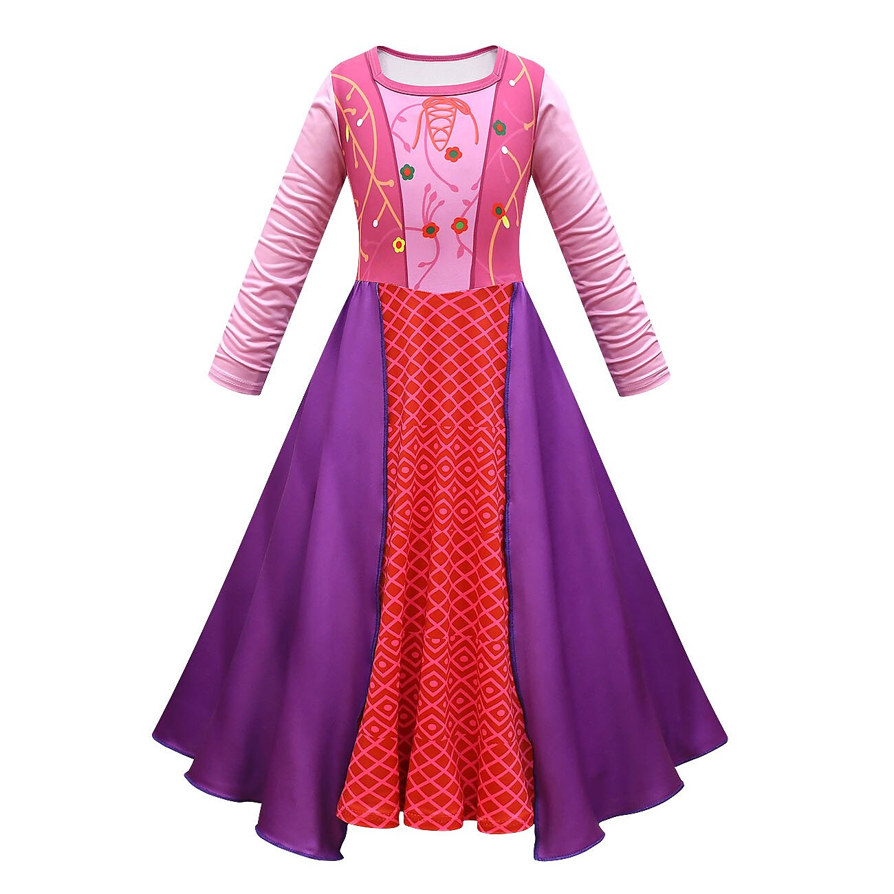 Hocus Pocus Witch Dress Cloak Vacation Dress Cosplay Movie Cosplay for Girls' Kid's Children's Day Masquerade 2025 - $31.99 –P10