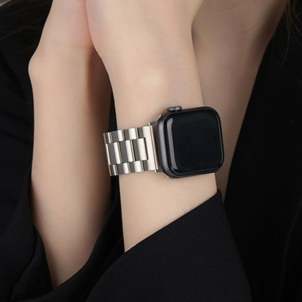 Brățări cu Legături Compatibil cu Curea de ceas Apple Watch 38mm 40mm 41mm 42mm 44mm 45mm 49mm Buclă Lux Închidere metalică Oțel inoxidabil Curea de ceas de schimb pentru iwatch Series Ultra 8 7 6 5 2025 - $18.99 –P3