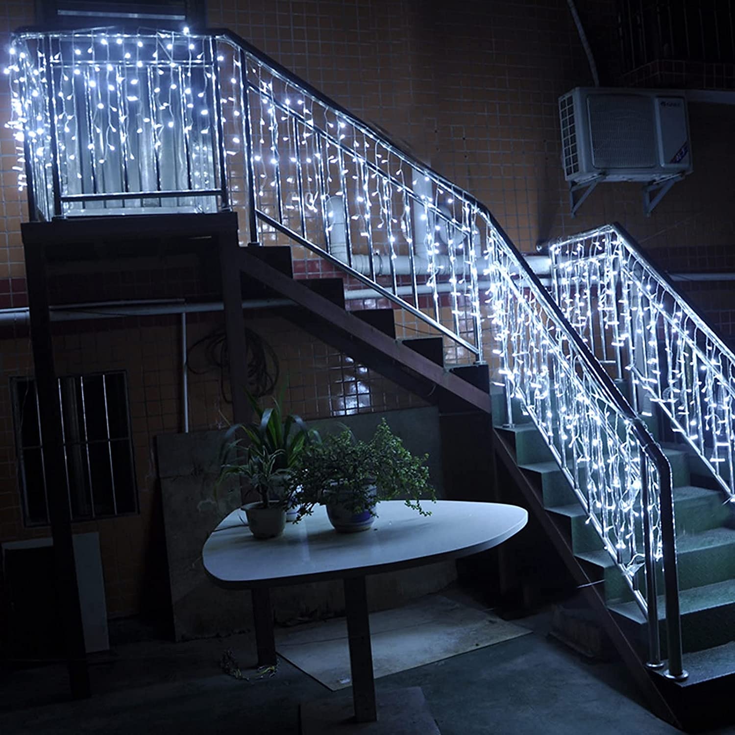 karácsonyi jégcsap fények kültéri dekoráció 10m 400 led 8 szín 8 mód vízálló meleg fehér fehér rgb 80 csepp karácsonyi eu dugj us plug uk plug au plug 2025 - $56.99 –P15