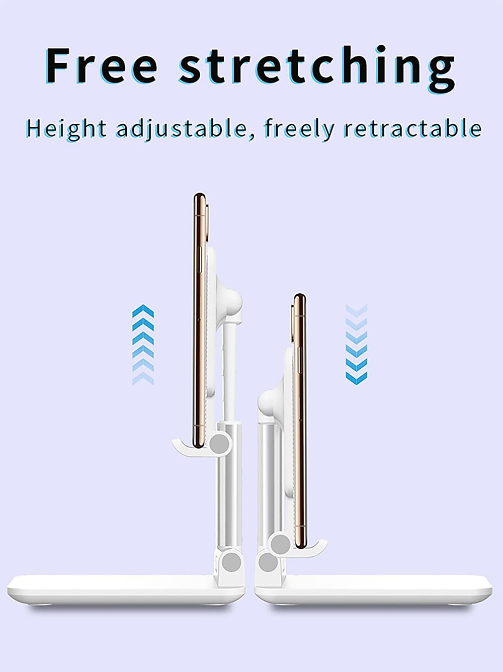 Foldable Mobile Phone Holder Stand Retractable Adjustable Phone Holder Cradle for iPhone 13 12 11 Pro Max X iPad and All Smartphones Adjustable Metal Desk Desktop Tablet Universal Cell Phone Holder 2025 - $12.99 –P7