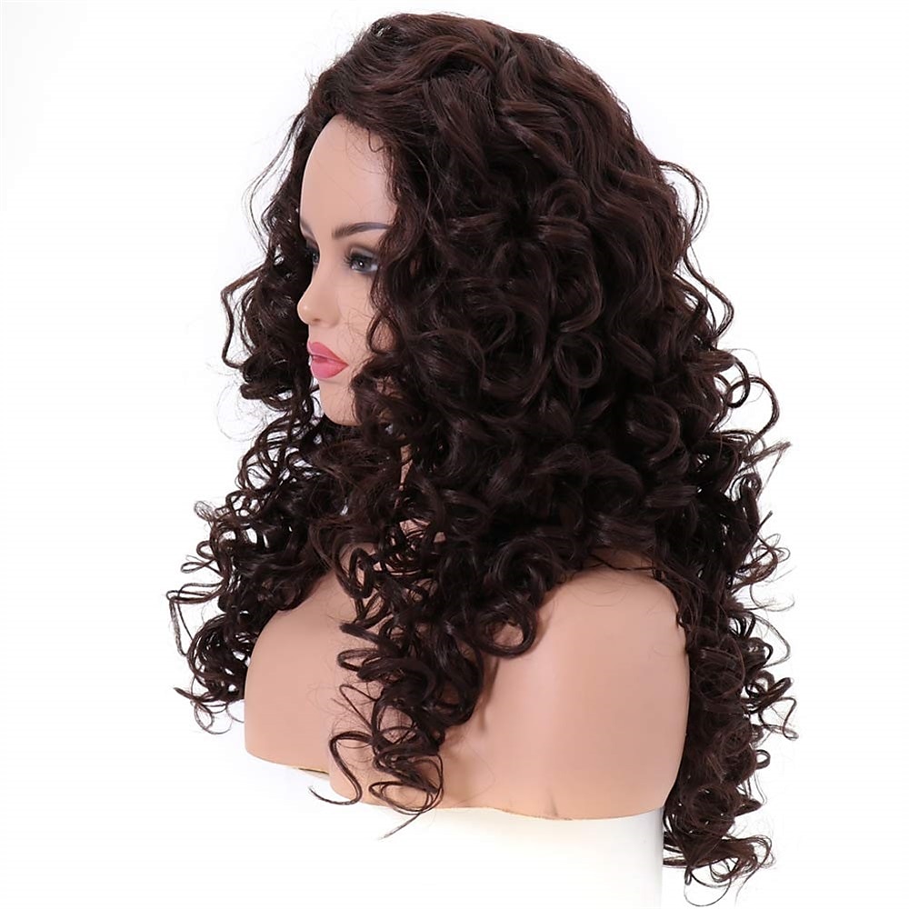 parrucche lunghe ricce ondulate a testa intera con capelli rossi volpe rossa per parrucche di halloween per parrucche da festa cosplay del 2025 a $24.99 –P9
