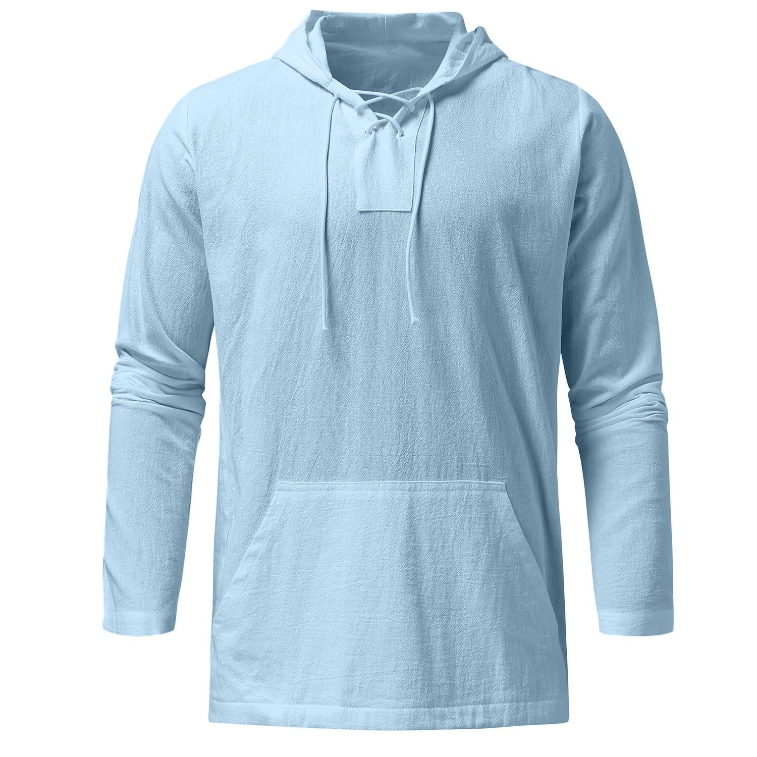 Herren Hemd Sommerhemd Strandhemd Feste Farbe Strasse Casual Schwarz Weiß Blau Khaki Langarm Mit Kapuze Sommer Bekleidung 2025 - $28.99 –P8