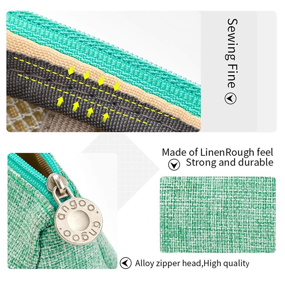 Pencil Case Pen Pouch Marker Bag Wear-Resistant Multifunction With Zipper Canvas for School Office Student 2025 - $20.99 –P7
