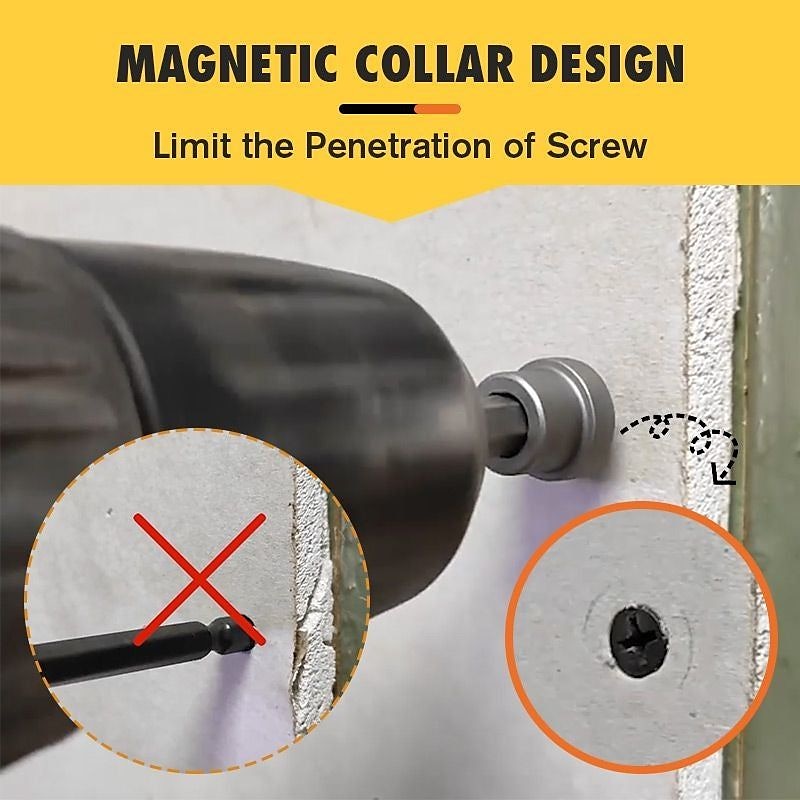 10pcs25mm/Set Magnetic Positioning Screwdriver Bits Head Woodworking Screw Hex Shank Positioning Bit batch Head 2025 - $7.99 –P4