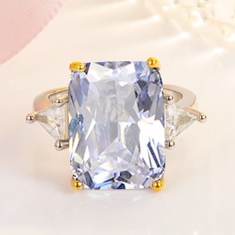 Ring Wedding Geometrical White Yellow Rosy Pink Copper Rhinestone Stylish Simple Luxury 1pc / Women's / One Earring 2025 - $8.99 –P2