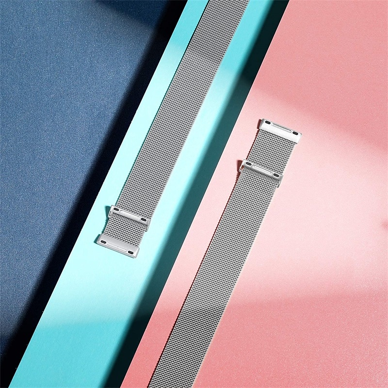 Reim til Smartklokke Kompatibel med Fitbit Versa 4 Sense 2 Versa 3 Sense Rustfritt stål Smartklokke Stropp Pustende Støtsikker Milanesisk rem Erstatning Armbånd 2025 - $45.13 –P3