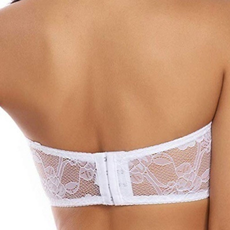 Women's Lace Bras Padded Bras Tube Bra Strapless Bras Full Coverage Scoop Neck Breathable Invisible Lace Pure Color Pull-On Closure Date Party & Evening Casual Daily 1 PC Home Outfits 2025 - $11.49 –P2