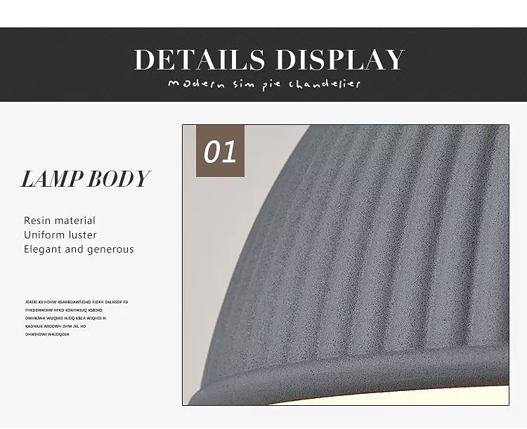 30cm enkel design ö design taklampa hartsmålade ytbehandlingar modern nordisk stil 85-265v 2025 - $299.99 –P13