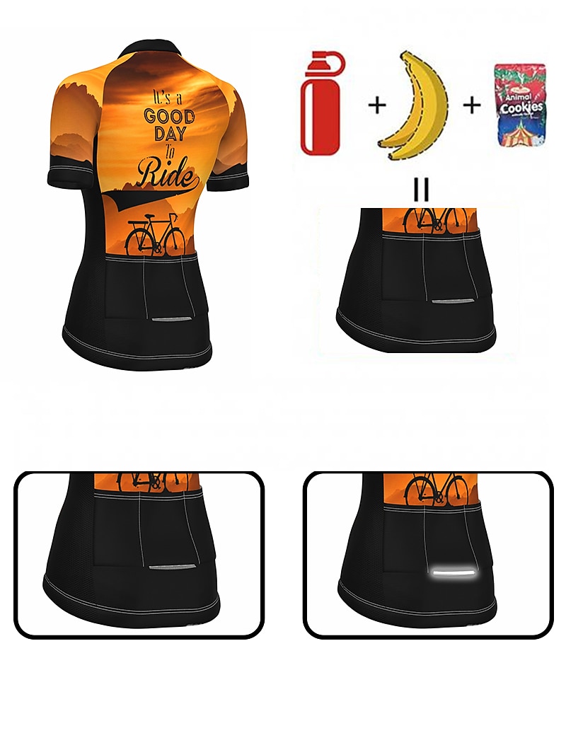 Γυναικεία Φανέλα ποδηλασίας Γραφική Γράμμα & Αριθμός Αστείος Κοντομάνικο Ποδήλατο Αθλητική μπλούζα Μπολύζες με 3 πίσω τσέπες Ποδηλασία Βουνού Ποδηλασία Δρόμου 2026 - $30.99 –P7