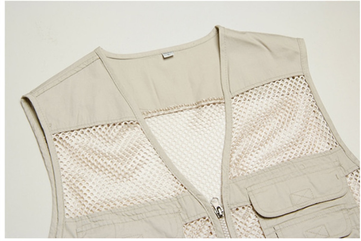Herre سترة Gilet Fiskevest Vest til turbruk Ermeløs vest Gilet jakke utendørs Ferie Gatemote Elegant og moderne Sommer Vår Lomme Fort Tørring Polyester Pustende Fargeblokk Glidelås V-hals Normal 2025 - $29.99 –P5