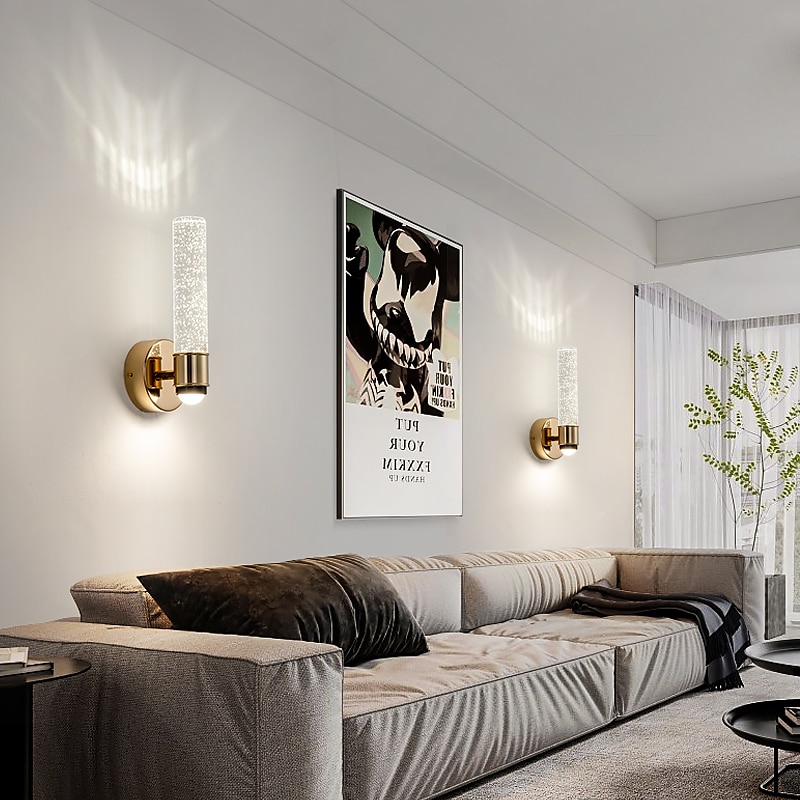 Crystal LED Nordic Style Indoor Wall Lights Living Room Metal Wall Light 220-240V 2025 - $149.99 –P5