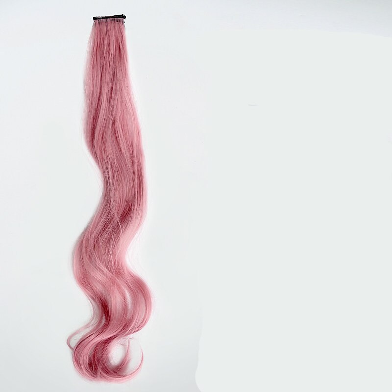 color wig Straight Synthetic Hair 24 inch Hair Extension Clip In / On 1pc / pack Soft Women's Girls' 2025 - $6.99 –P9