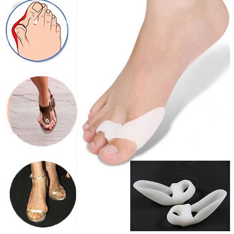 1 paio di dita dei piedi in silicone separatore del piede alluce valgo correzione bone ectropion dita dei piedi dispositivo esterno strumento di cura del piede gel alluce alluce separatore spreader del 2025 a $13.99 –P2
