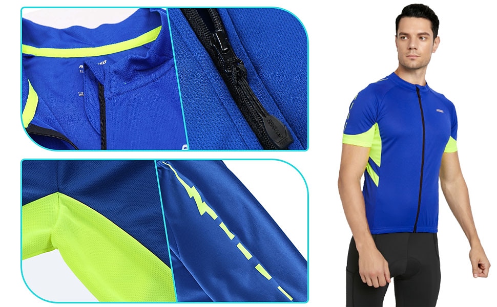 Men's Cycling Jersey Solid Color Short Sleeve Bike Jersey with 3 Rear Pockets Mountain Bike MTB Road Bike Cycling Breathability Reflective Strips Back Pocket Ultra Light Fabric Sports Dark Grey White 2026 - $28.99 –P2