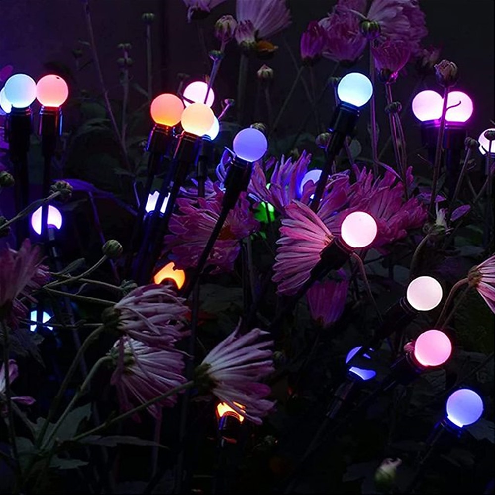 2ks solární zahradní světla starburst kymácející se aktualizační světla 10 led solární led světlo venkovní zahradní světla ohňostroj světluška kymácející se světlo krajinářské osvětlení pro cestu 2025 - $15.99 –P8
