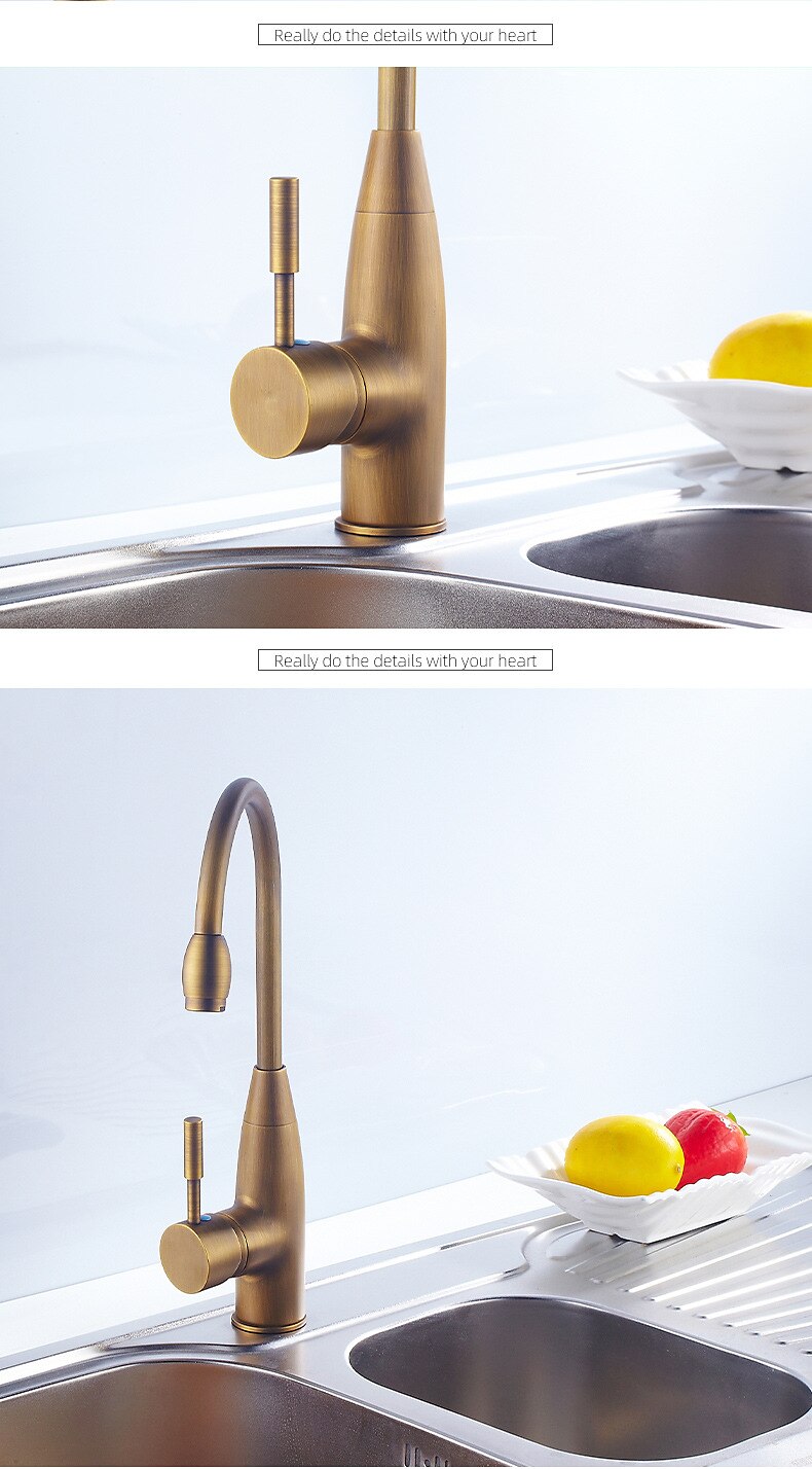 Rubinetto per lavabo da bagno - rubinetti / rubinetteria monocomando monocomando in ottone antico diffuso del 2025 a $89.99 –P7