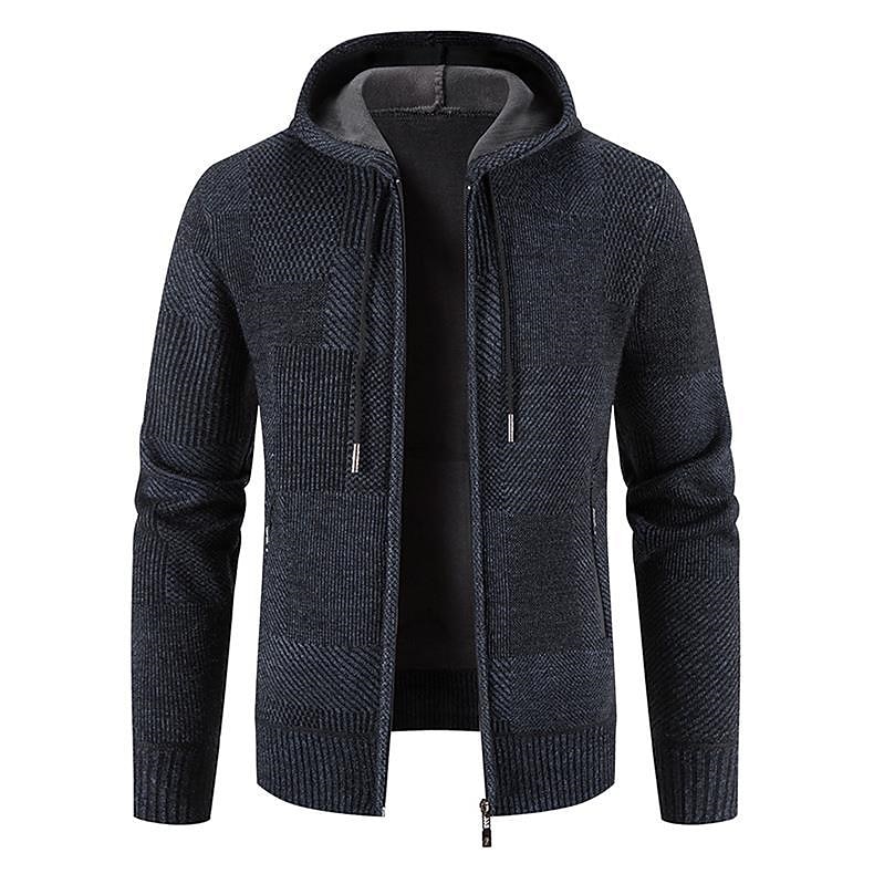 Per uomo Felpa Pullover Maglione Felpa con cappuccio Maglione con zip Giacca maglione Nido d'ape Maglia Corto Lavorato a maglia Tinta unica Girocollo Essenziale Moda Esterno Giornaliero Abbigliamento del 2026 a $48.99 –P1