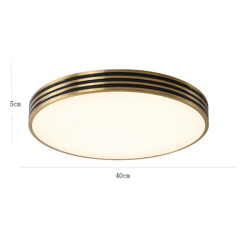 40 cm Circle Design Ceiling Lights Copper Brass Modern 220-240V 2026 - $172.99 –P10