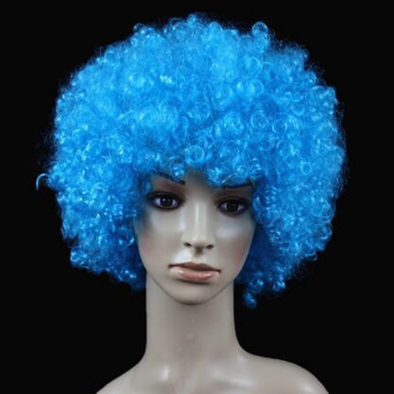 karneváli parókák molett yaki afro göndör bob paróka közepes hosszúságú barna szintetikus haj férfi nő gyerekek aranyos cosplay piros színű karneváli parókák halloween parókák 2025 - $14.49 –P11