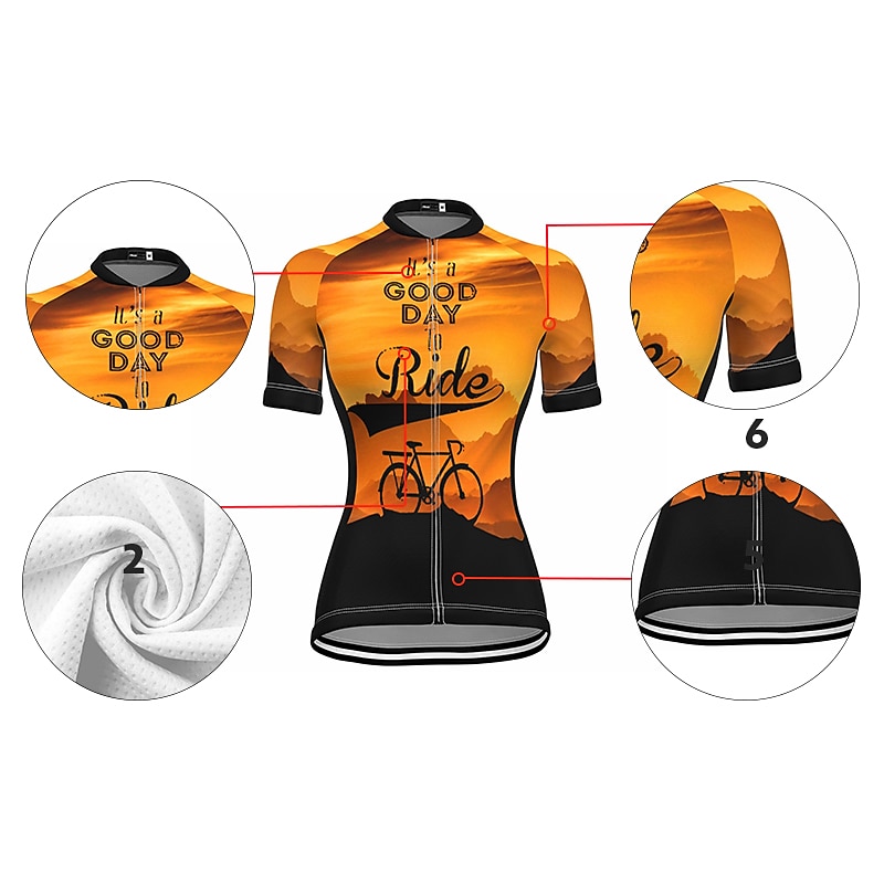 Γυναικεία Φανέλα ποδηλασίας Γραφική Γράμμα & Αριθμός Αστείος Κοντομάνικο Ποδήλατο Αθλητική μπλούζα Μπολύζες με 3 πίσω τσέπες Ποδηλασία Βουνού Ποδηλασία Δρόμου 2026 - $30.99 –P5