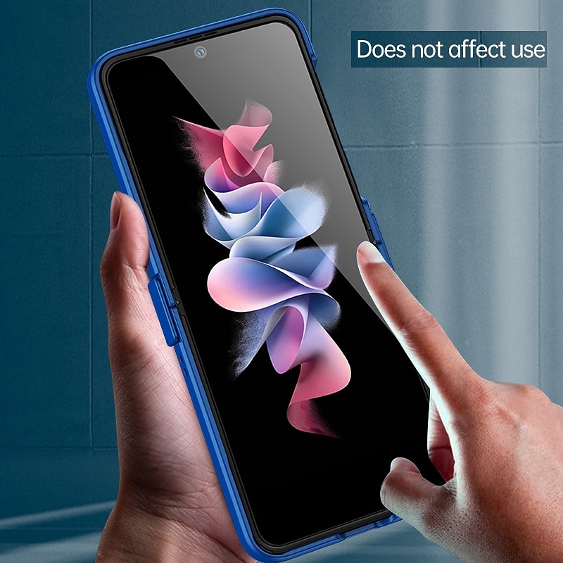 Phone Case For Samsung Galaxy Z Flip 7 Z Flip 5 Z Flip 4 Z Flip 3 Back Cover Bumper Frame Four Corners Drop Resistance Shockproof Solid Colored Silica Gel 2026 - $17.99 –P11