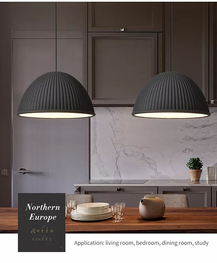 30cm enkel design ö design taklampa hartsmålade ytbehandlingar modern nordisk stil 85-265v 2025 - $299.99 –P5